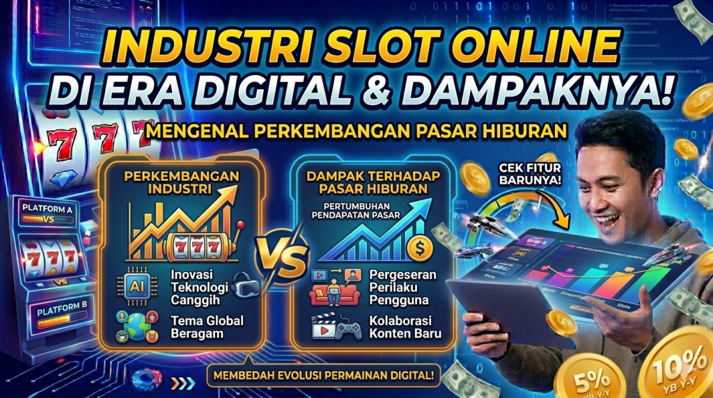 Perkembangan Industri Putar Menang Slot Online di Era Digital dan Dampaknya terhadap Pasar Hiburan